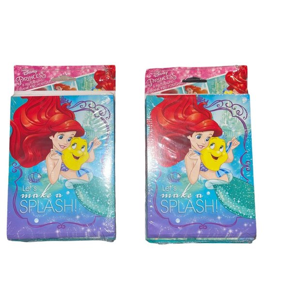 3 NIP American Greetings Little Mermaid Ariel Birthday Invitations Thank You - Picture 3 of 6